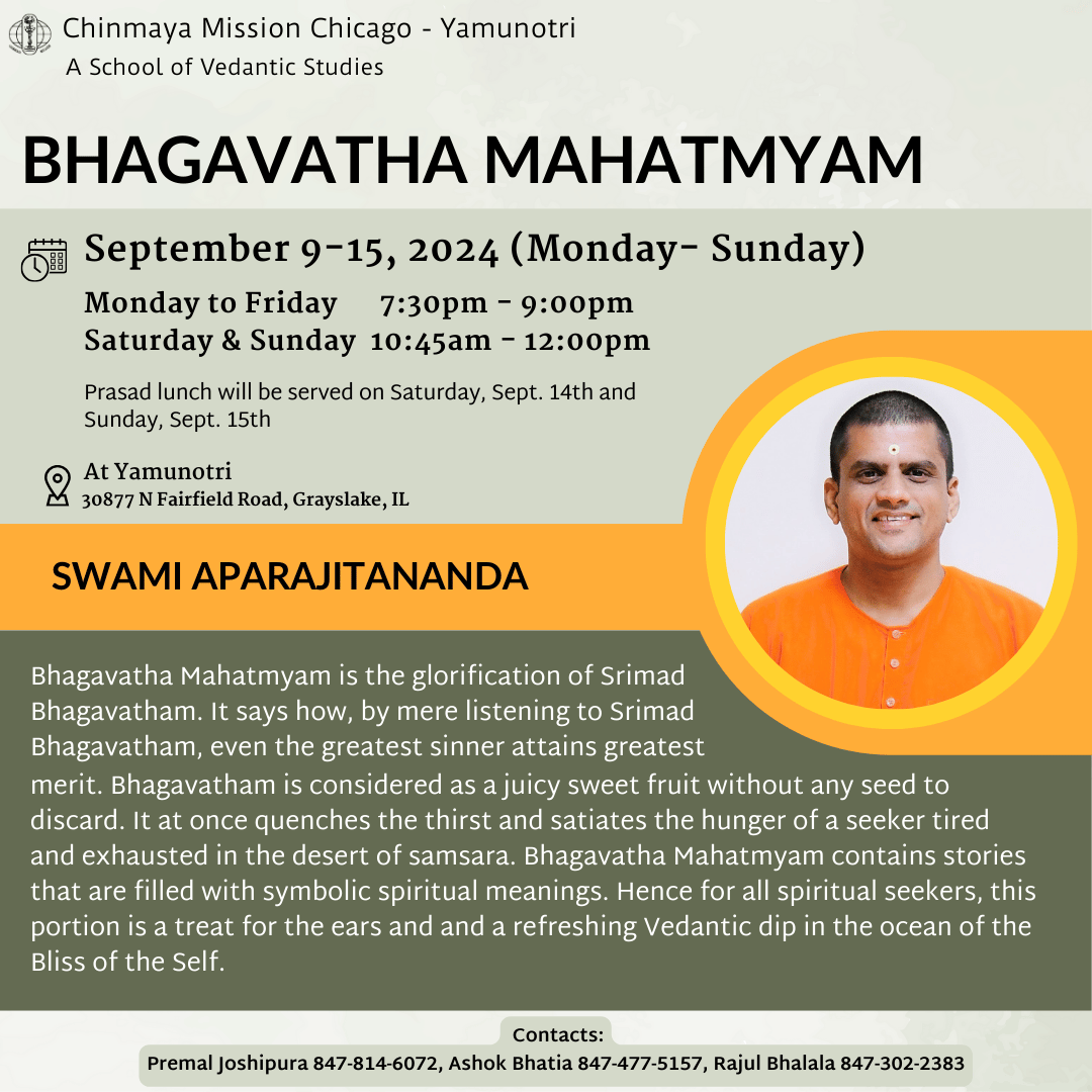 Discourse - Bhagavatha 2024-09 - Online