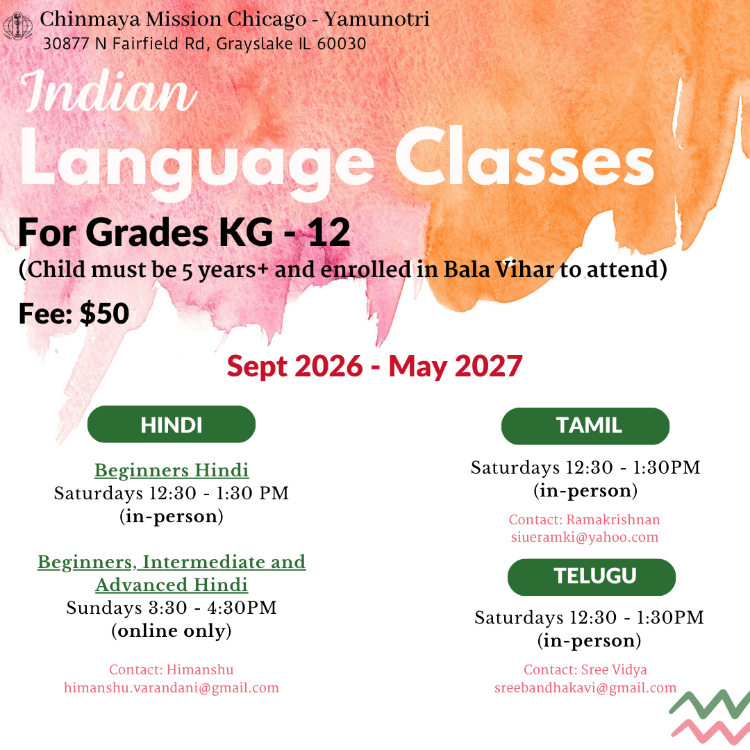 Indian Language Classes 2025-26 - Online-1